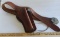 Vintage Leather Gun Holster With Bi-Centennial Eagle Belt Buckle
