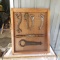 Wood Board Filled with Assorted Antique Tools