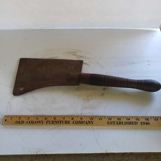 Large Antique Meat Cleaver