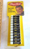 Vintage Chapstick Display with 12 Metal Tubes of Unused Balm