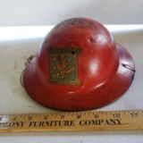 Antique Marx WWI Style Doughboy Fighting Squadron Toy Metal Helmet