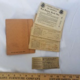 WW2 Ration Books In Book Holder