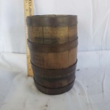 Small Vintage Wood Barrel