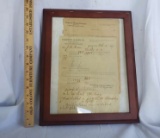 Piedmont Wagon Company Framed Lumber Order From 1907