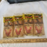 Lot of 4 Victor Large Rat Traps