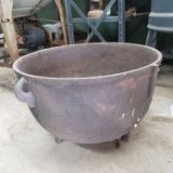 Large Cast Iron 3 Legged Cauldron Marked 20