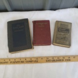 Lot of 3 Vintage Books, Cats, The Black Arrow and Improved Ready Reckoner