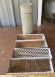 Galvanized Tube with Sifting Trays, Marked 919