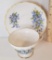 Blue Floral Bone China Tea Cup & Saucer Made in England