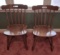 Pair of Vintage Wooden Dining Chairs