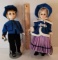Pair of Currier & Ives Collectible Dolls