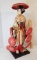 Highly Collectible Geisha Girl Figurine on Wooden Base
