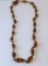 Necklace with Amber Tone Stones