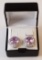 Pretty Purple Stone Earrings