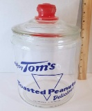 Large Tom's Glass General Store Jar with Lid