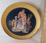 At Locksley Hall Collectors Plate with Gilt Edge