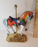 1987 Porcelain Carousel Horse Figurine