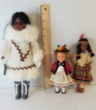 Lot of 3 Collectible Dolls