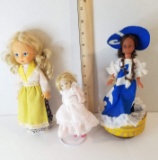 Lot of 3 Collectible Dolls