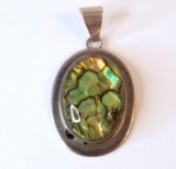 Sterling Silver Slider with Multi-colored Stone