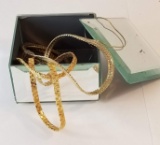 Small Mirrored Jewelry Box with Misc Jewelry