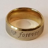 Gold Tone “Forever” Ring