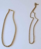 Pair of Gold Tone Chains