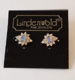 Earrings with Blue Stones