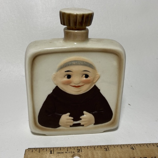 Goebel W. Germany Friar Tuck Flask with Stopper & Cork