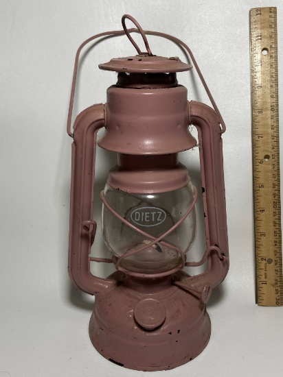 Pink Vintage Dietz Metal Lantern
