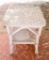 White Wicker Table