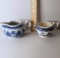 Wedgwood Blue Willow Creamer & Oriental Blue & White Porcelain Creamer