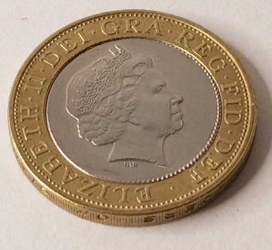 1998 Elizabeth II 2 Pounds Coin