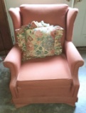Upholstered Wingback Rocking Chair