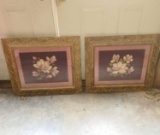 Pair of Framed Needlepoint Art