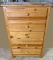 Canyon Furniture Company 5 Drawer Pine Chest