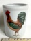 BIA Ceramic Rooster Utensil Crock