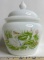 Vintage Porcelain Avon Jar and Lid with Swan in Meadow Design
