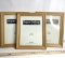 Lot of (3) 10” x 13” Picture Frames