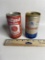 Lot of 2 Vintage Cans