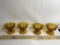 Set of 4 Amber Fostoria Glass Whitehall Sherbets