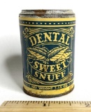 Vintage Dental Sweet Snuff Can