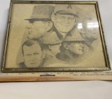 Vintage Collage Print of Bear Bryant in a 8x10 Frame