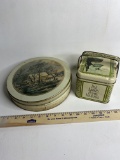 Lot of 2 Vintage Tins