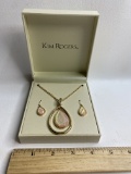Matching Necklace and Earring Set by Kim Rogers