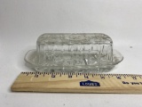 Vintage Glass Butter Container