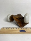 VIntage Cast Iron Mortise and Porcelain Door Knobs