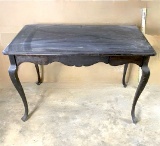 Mahogany Finish Entry Table w/Queen Anne Legs