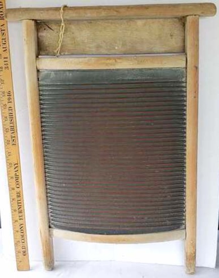 Vintage Wood and Metal Washboard