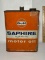 Gulf Saphire Supreme Motor Oil 2 Gallon Advertisement Can
